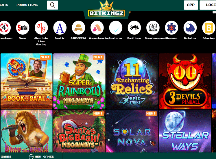 Bitkingz Casino Games