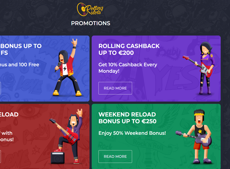 Rolling Slots Casino Promotions
