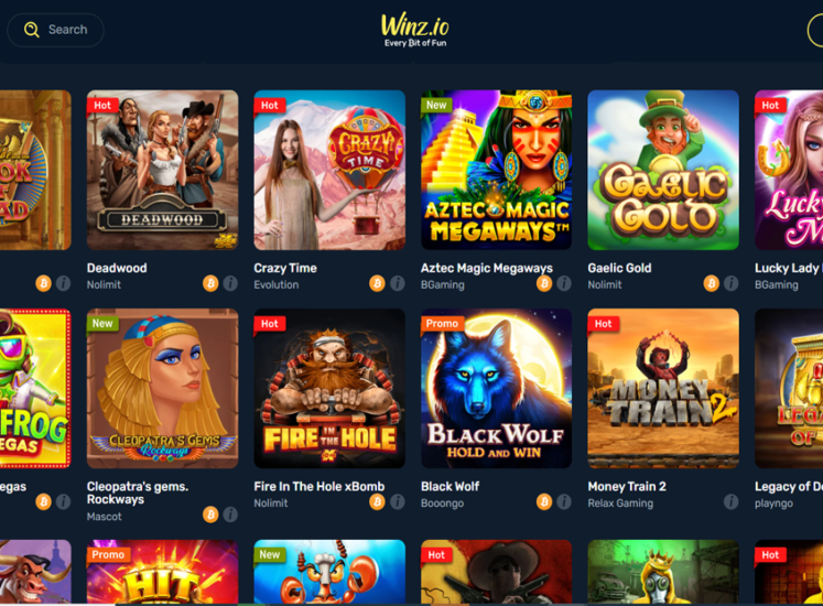 Winz.io Casino Games