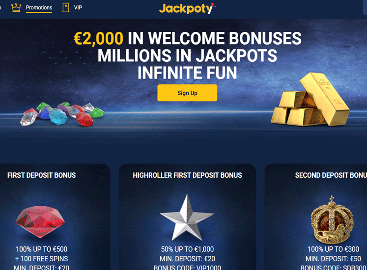 Jackpoty Casino Promotions