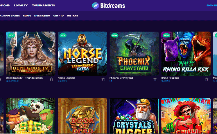 Bitdreams Casino Games