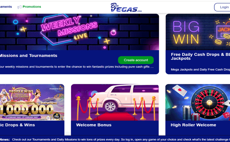 BluVegas Casino Promotions