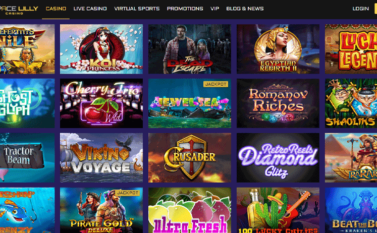 SpaceLilly Casino Games