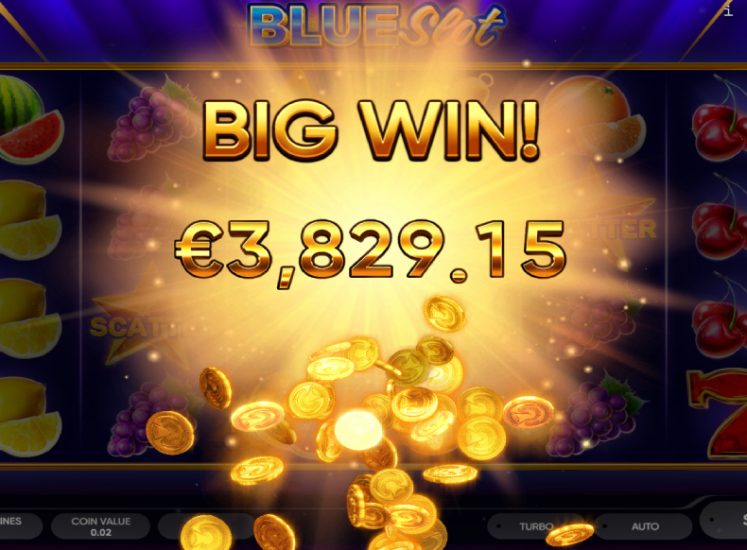 Blue Slot Big Win