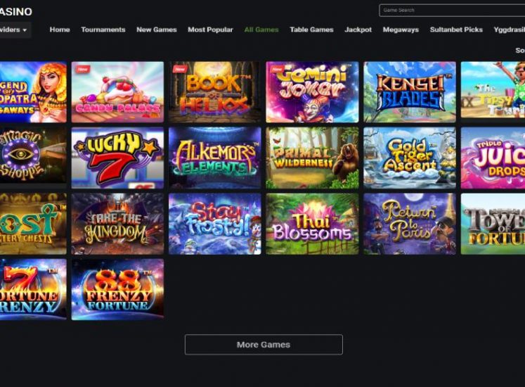 Sultanbet Casino Slots Section